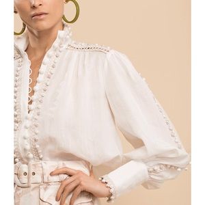 NWT Zimmermann Super Eight Corded Blouse AU3 US10